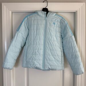 Adidas Girls Sky Blue Puffer Jacket